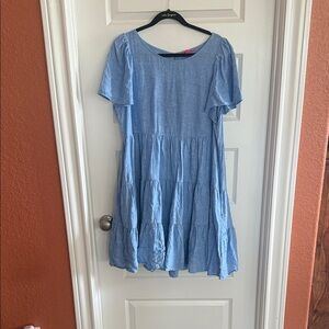 Lilly Pulitzer Blue Tiered Dress